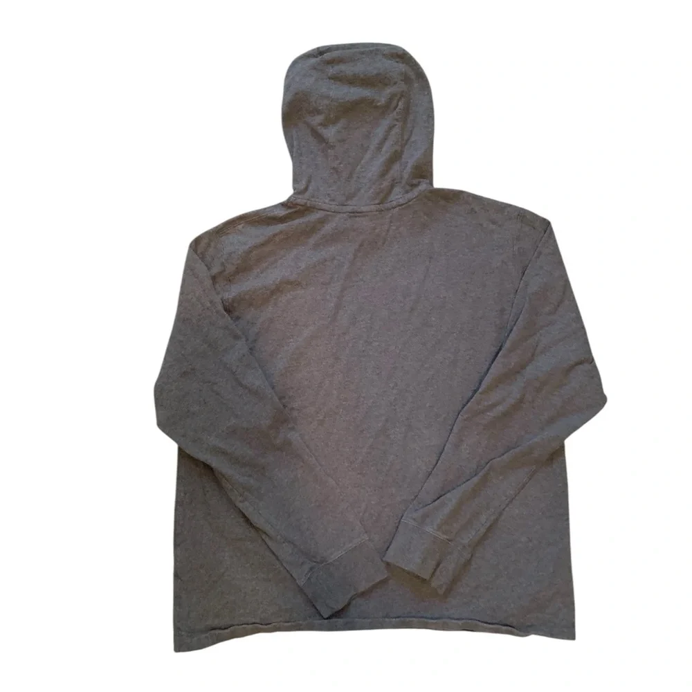 Nike Men’s grey cotton lightweight hoodie size L in grey